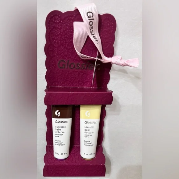Glossier Limited Edition Balm Dotcom Duo - Biscotti and Espresso - Picture 1 of 3